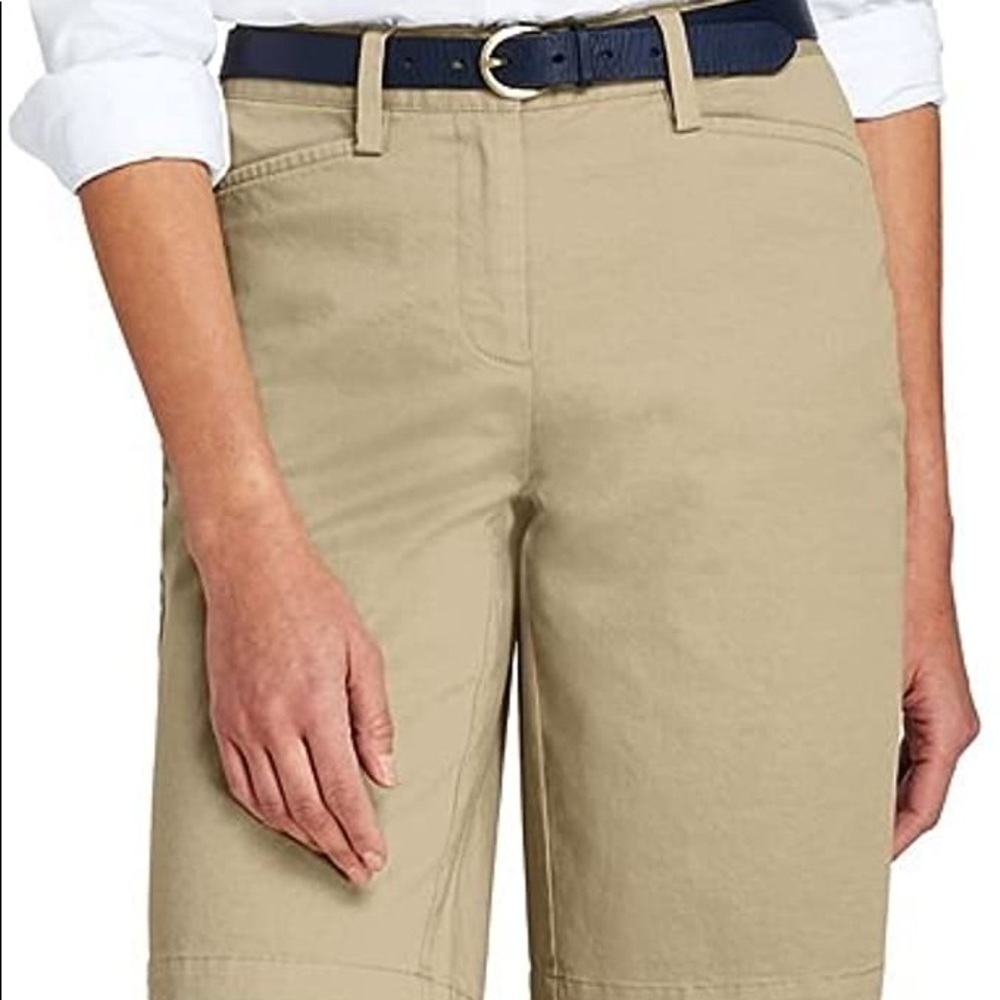 Lands' End Women Chino Bermuda Shorts 6P NWOT (Bonus Jewelry included ‼️‼️)